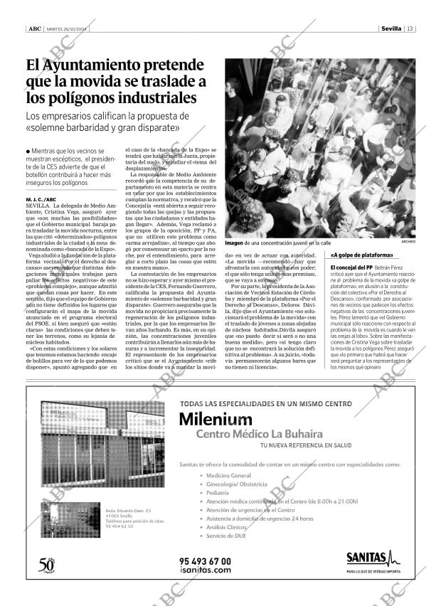 ABC SEVILLA 26-10-2004 página 13