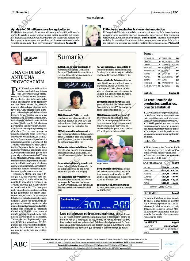 ABC MADRID 30-10-2004 página 2