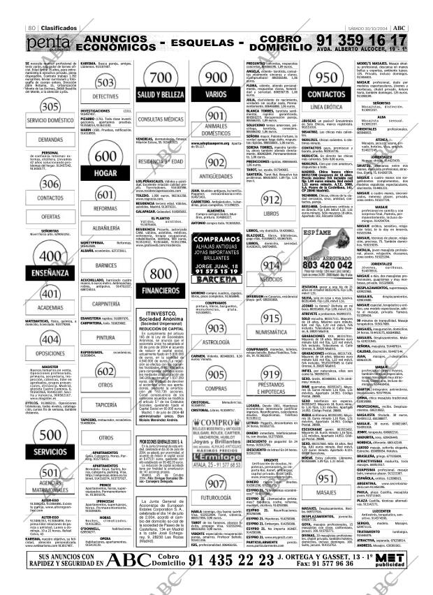 ABC MADRID 30-10-2004 página 80