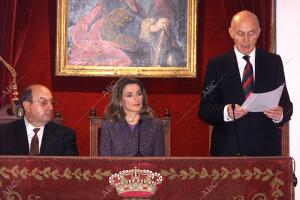 La Princesa de Asturias ha Presidido el acto celebrado en la real academia de la...