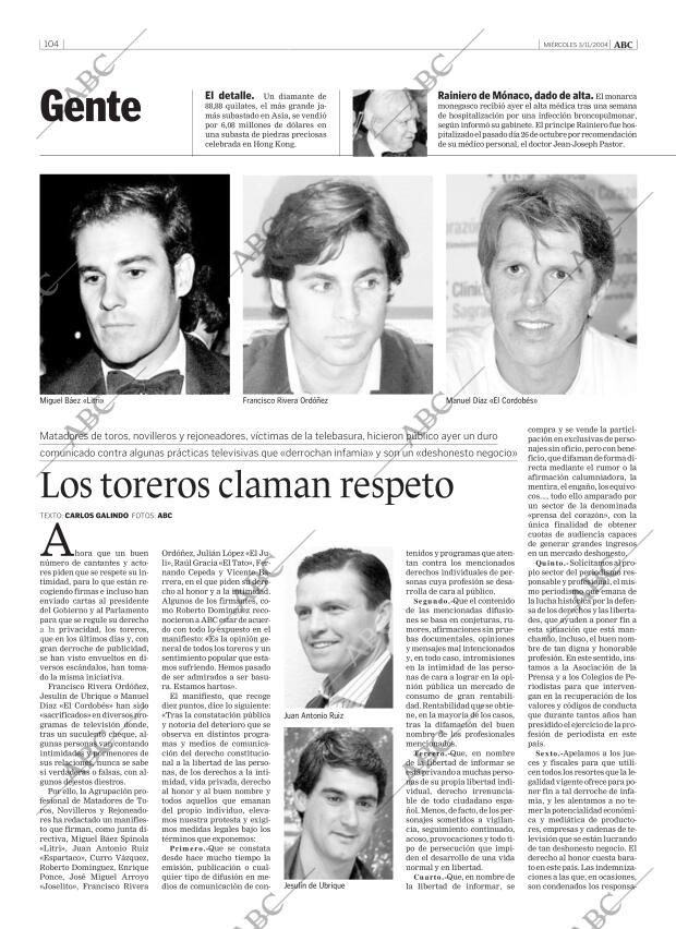 ABC MADRID 03-11-2004 página 104