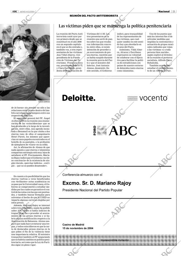 ABC MADRID 04-11-2004 página 15