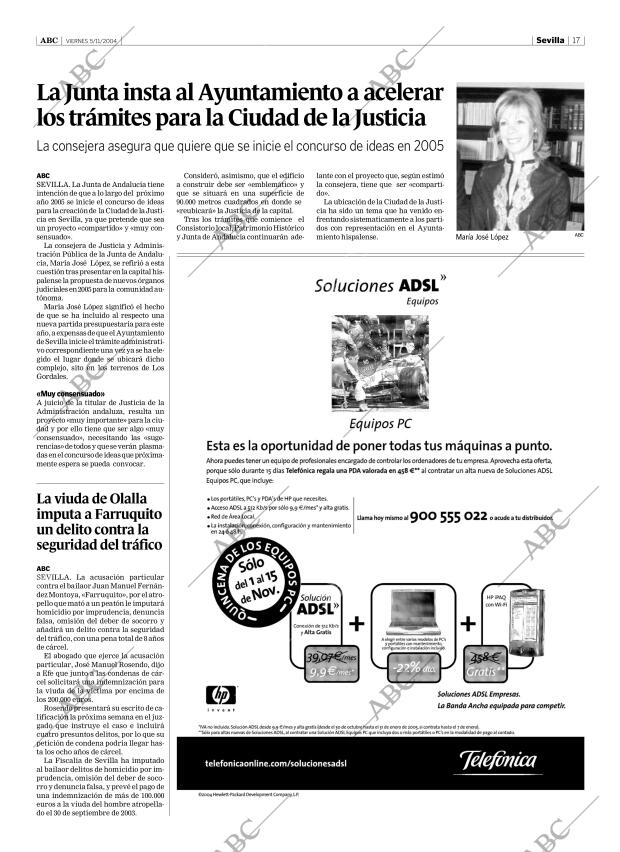 ABC SEVILLA 05-11-2004 página 17