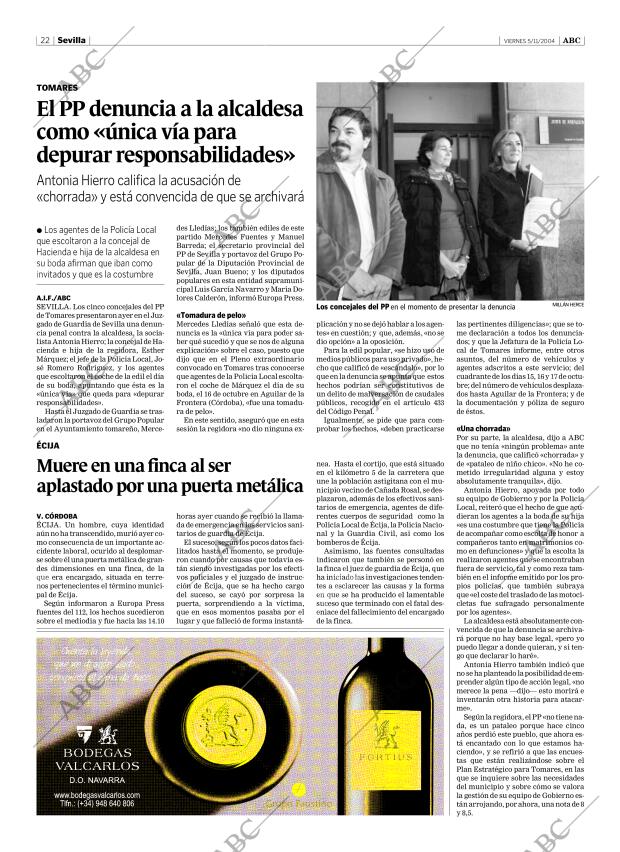 ABC SEVILLA 05-11-2004 página 22
