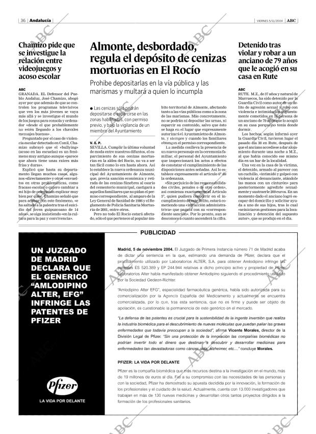 ABC SEVILLA 05-11-2004 página 36