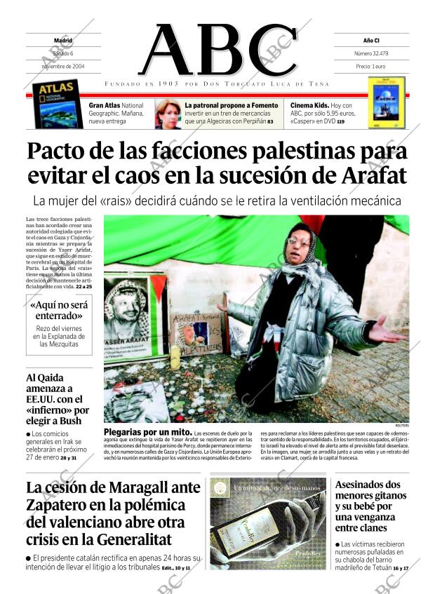 ABC MADRID 06-11-2004 página 1