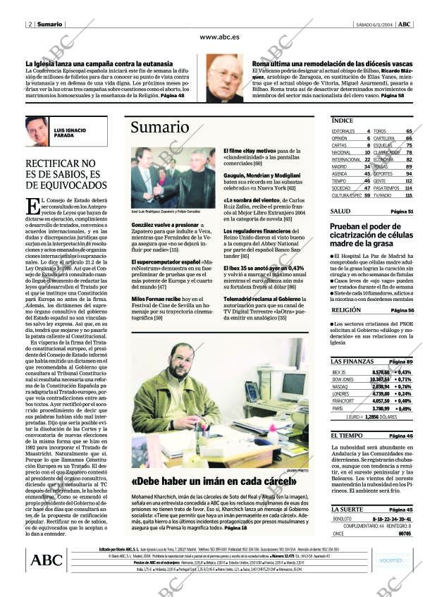 ABC MADRID 06-11-2004 página 2