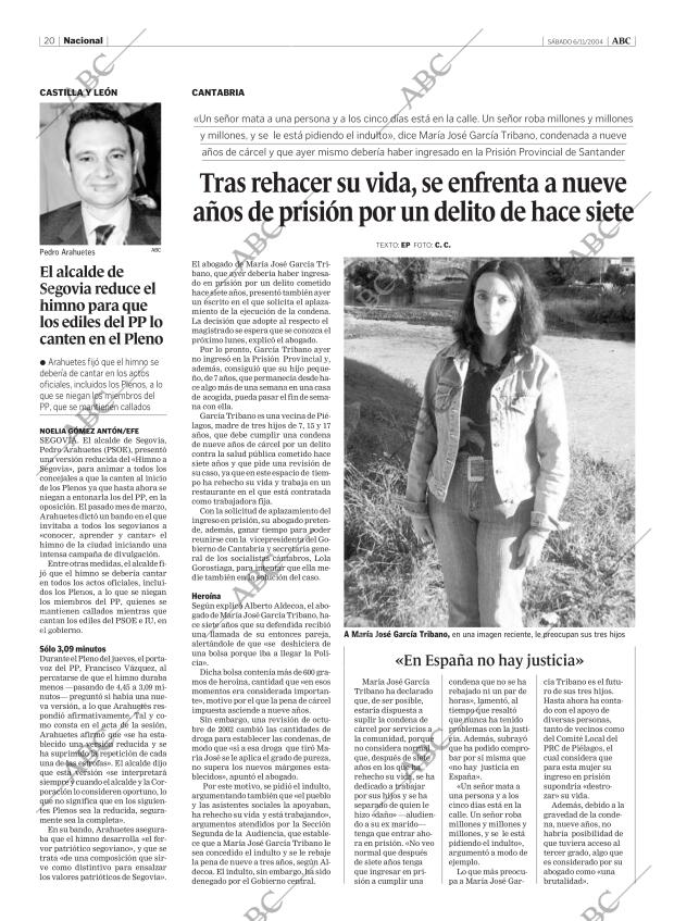ABC MADRID 06-11-2004 página 20