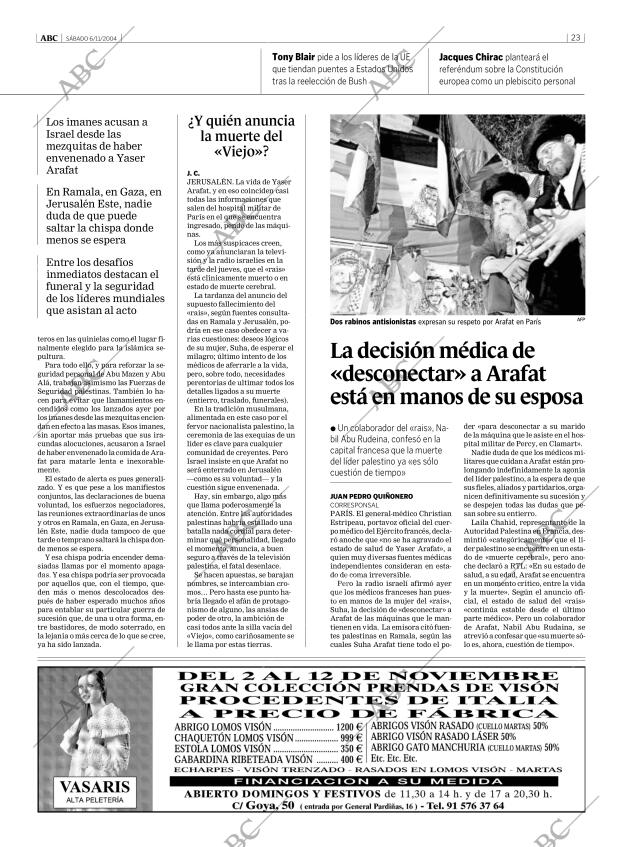 ABC MADRID 06-11-2004 página 23
