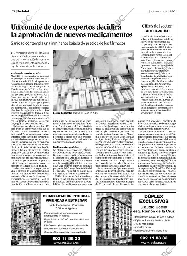 ABC MADRID 07-11-2004 página 74