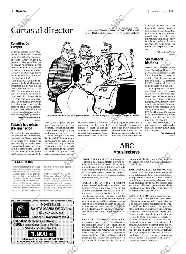ABC MADRID 07-11-2004 página 8