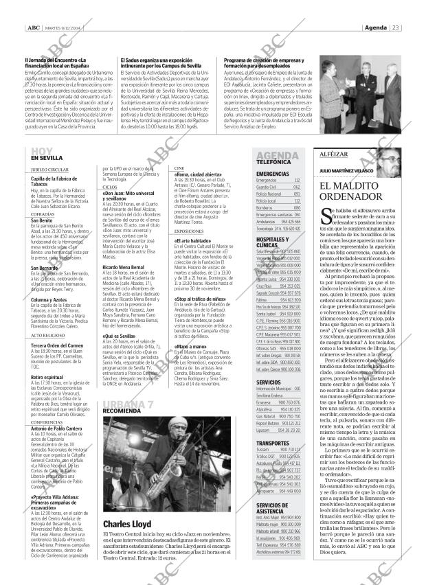ABC SEVILLA 09-11-2004 página 23