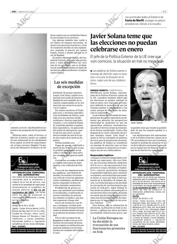 ABC SEVILLA 09-11-2004 página 43