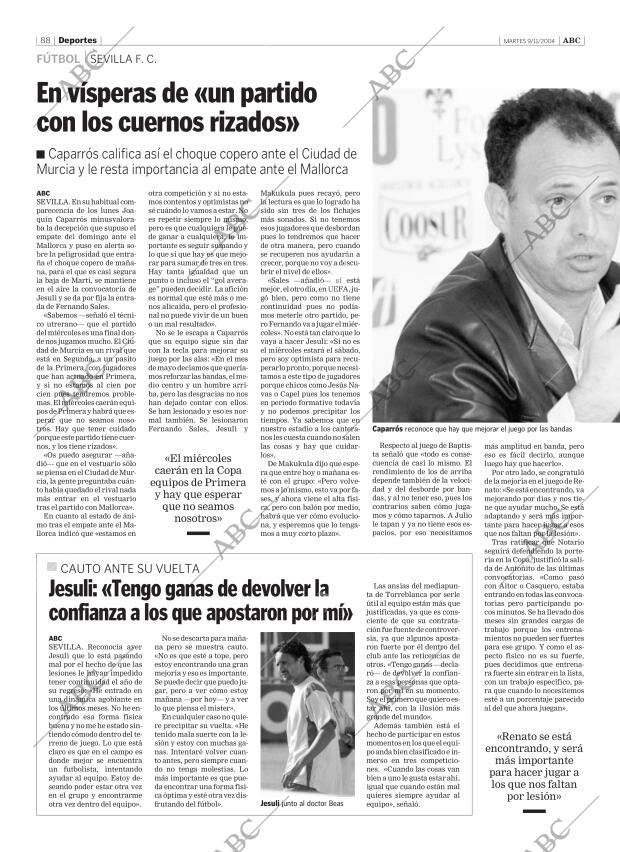 ABC SEVILLA 09-11-2004 página 88