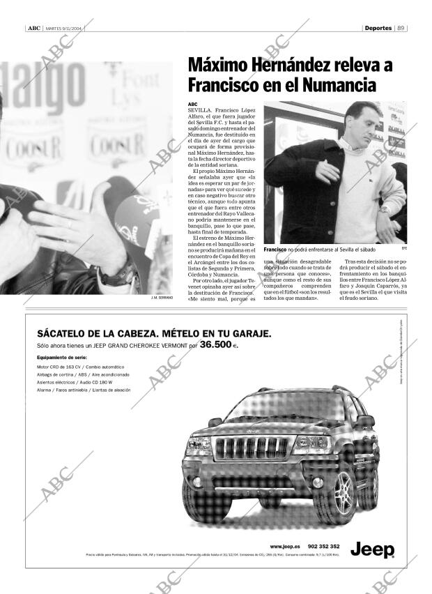 ABC SEVILLA 09-11-2004 página 89