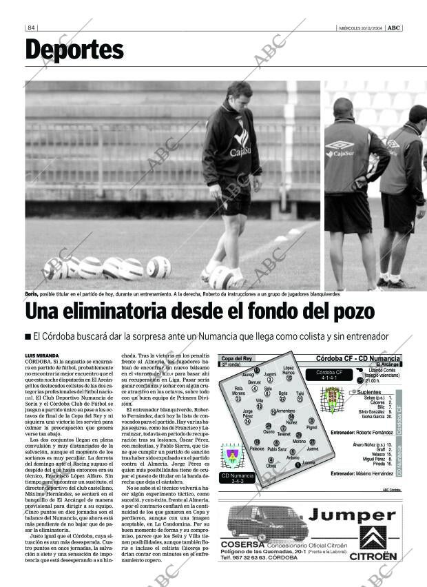 ABC CORDOBA 10-11-2004 página 84