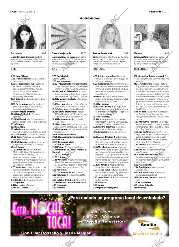 ABC SEVILLA 11-11-2004 página 107