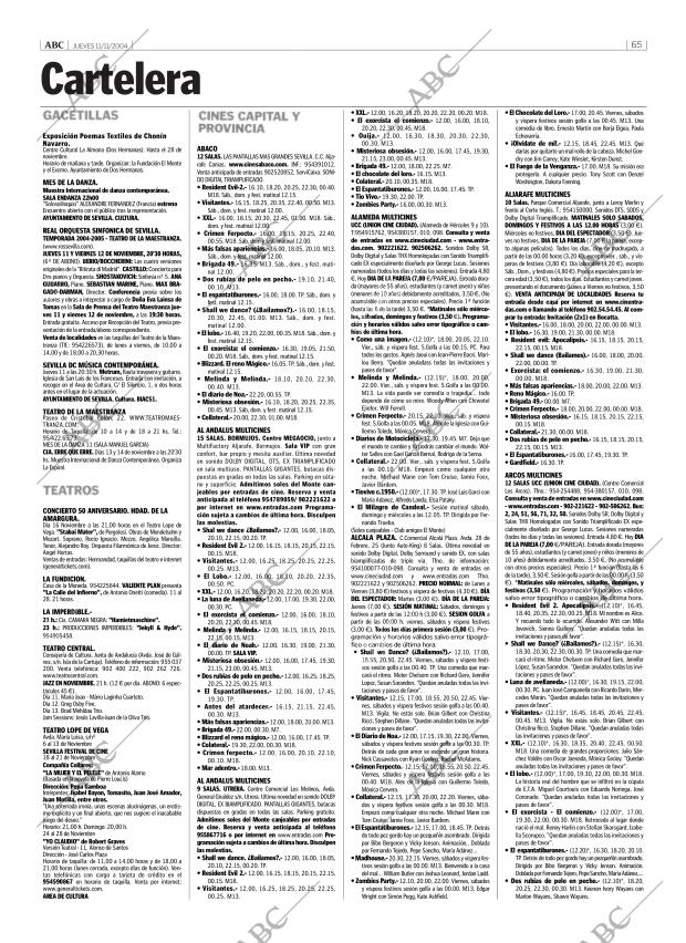 ABC SEVILLA 11-11-2004 página 65