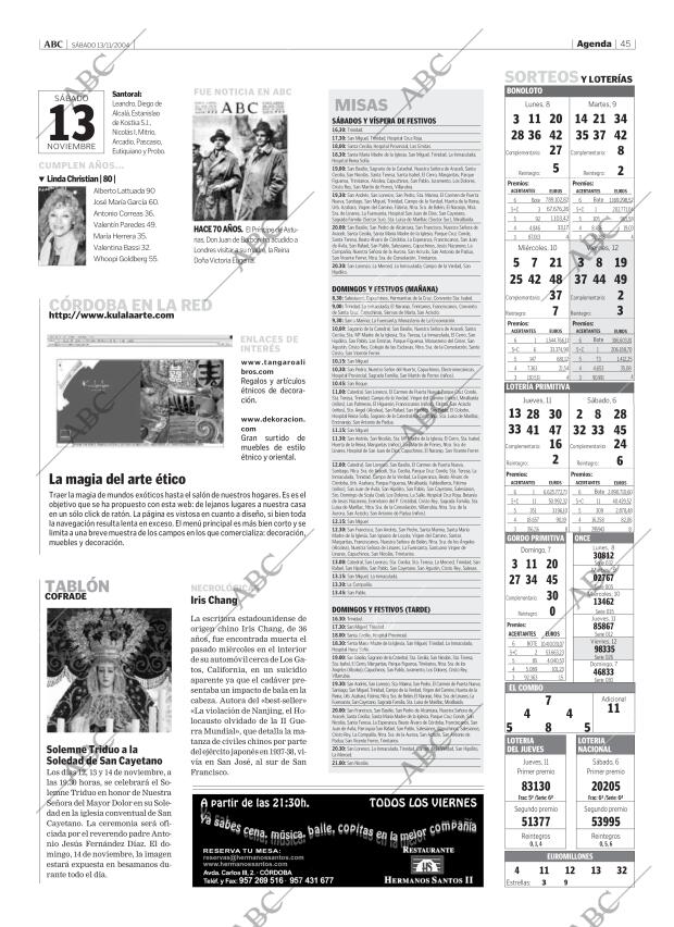 ABC CORDOBA 13-11-2004 página 45
