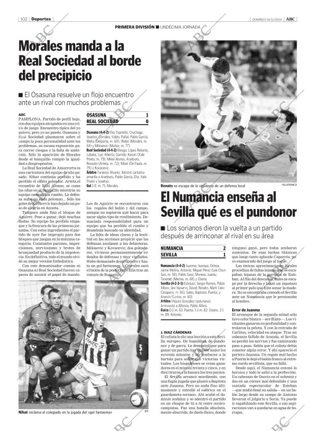 ABC MADRID 14-11-2004 página 102