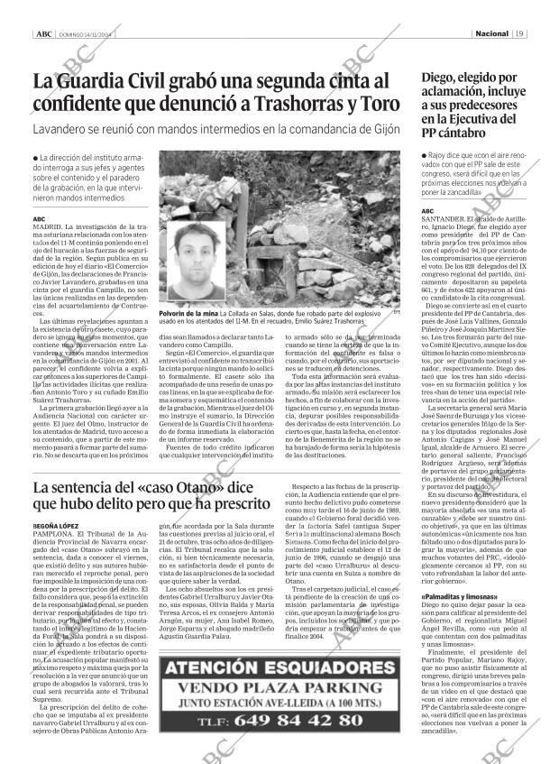 ABC MADRID 14-11-2004 página 19