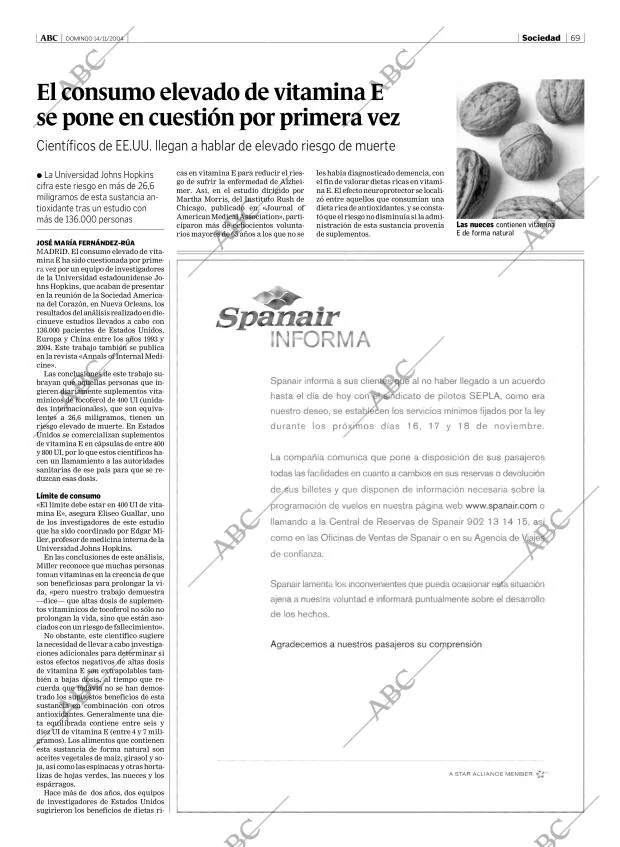 ABC MADRID 14-11-2004 página 69