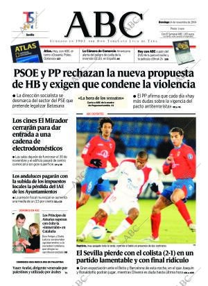 ABC SEVILLA 14-11-2004 página 1