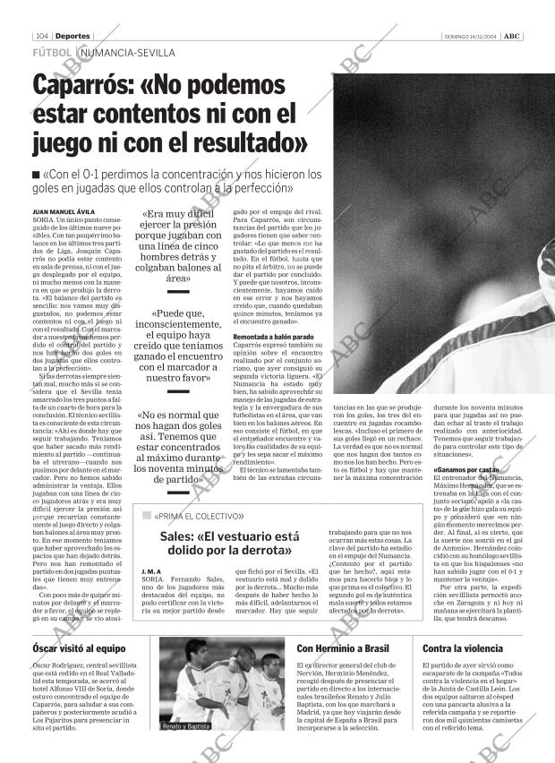 ABC SEVILLA 14-11-2004 página 104