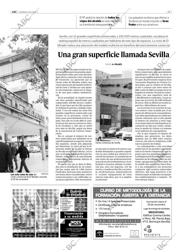 ABC SEVILLA 14-11-2004 página 15