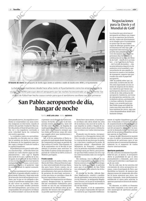 ABC SEVILLA 14-11-2004 página 16