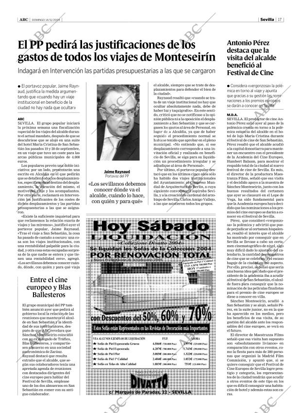 ABC SEVILLA 14-11-2004 página 17