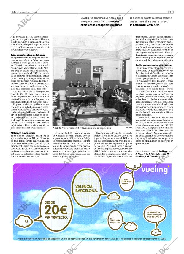 ABC SEVILLA 14-11-2004 página 33