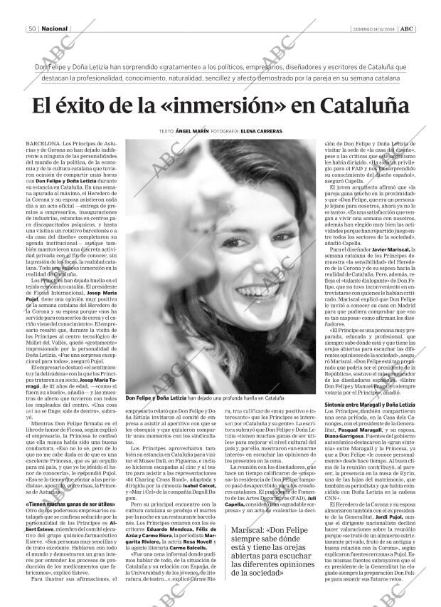 ABC SEVILLA 14-11-2004 página 50