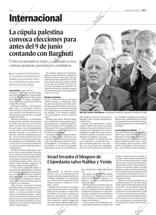 ABC SEVILLA 14-11-2004 página 52