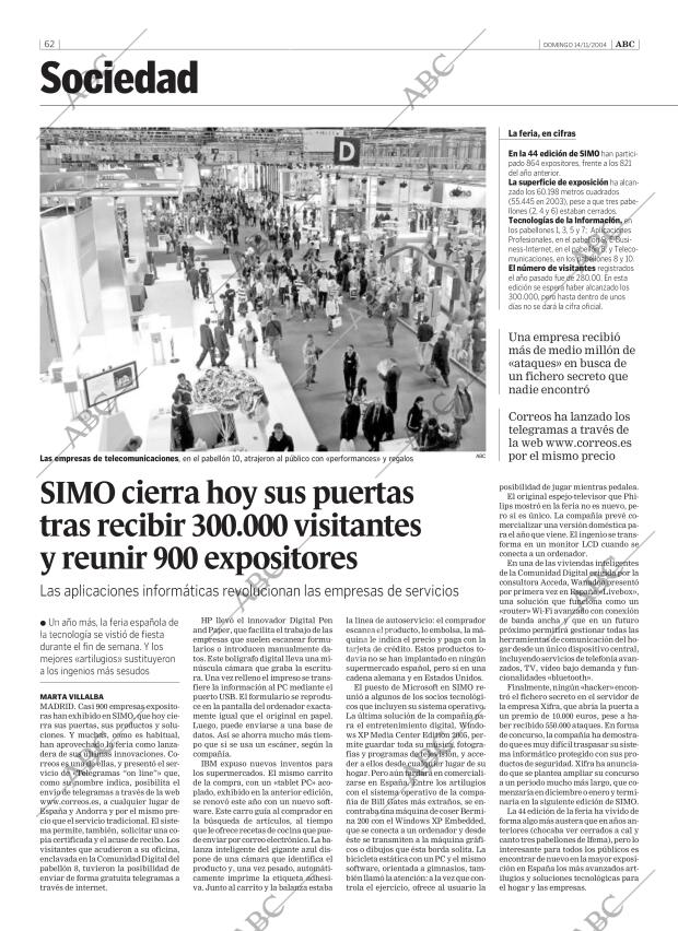ABC SEVILLA 14-11-2004 página 62