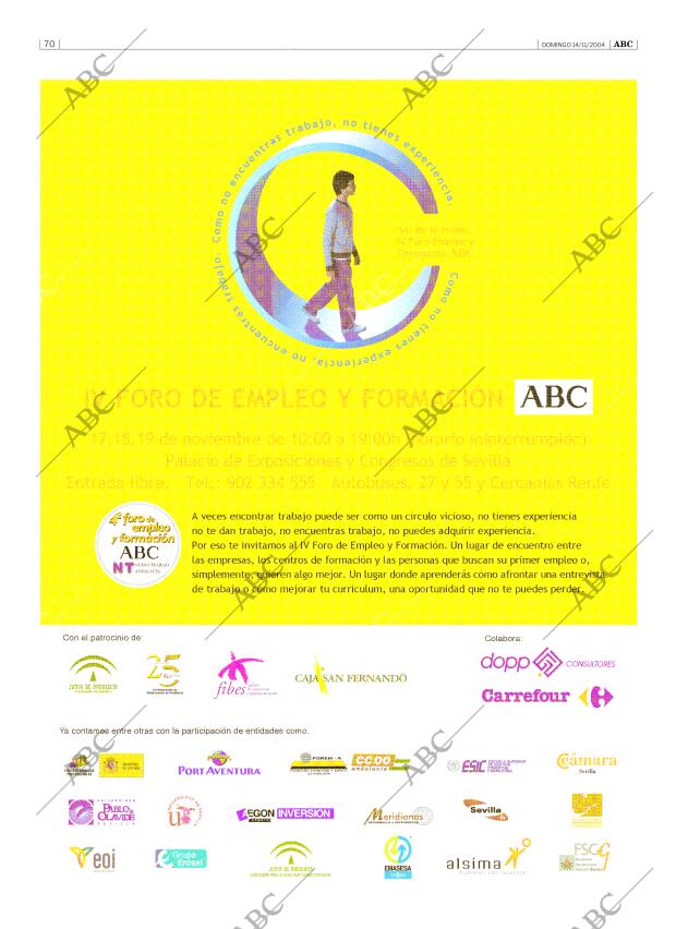 ABC SEVILLA 14-11-2004 página 70
