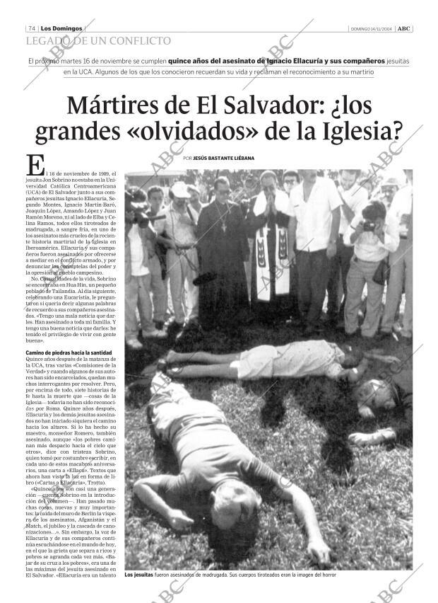 ABC SEVILLA 14-11-2004 página 74