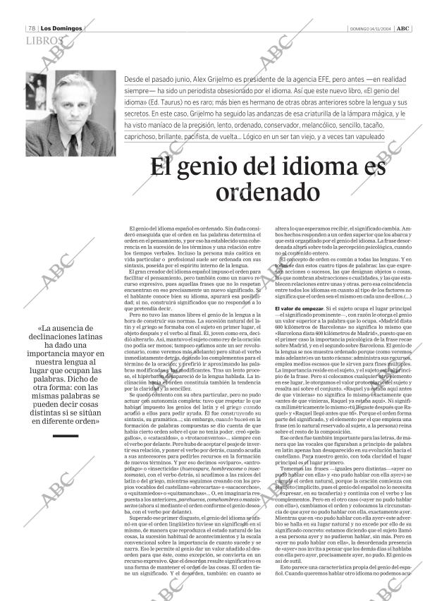 ABC SEVILLA 14-11-2004 página 78