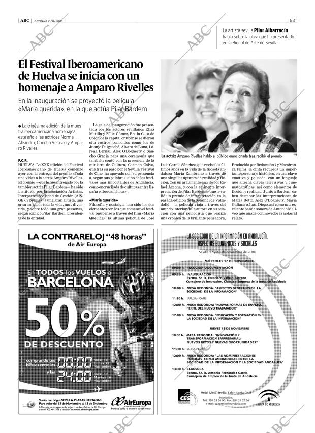 ABC SEVILLA 14-11-2004 página 83