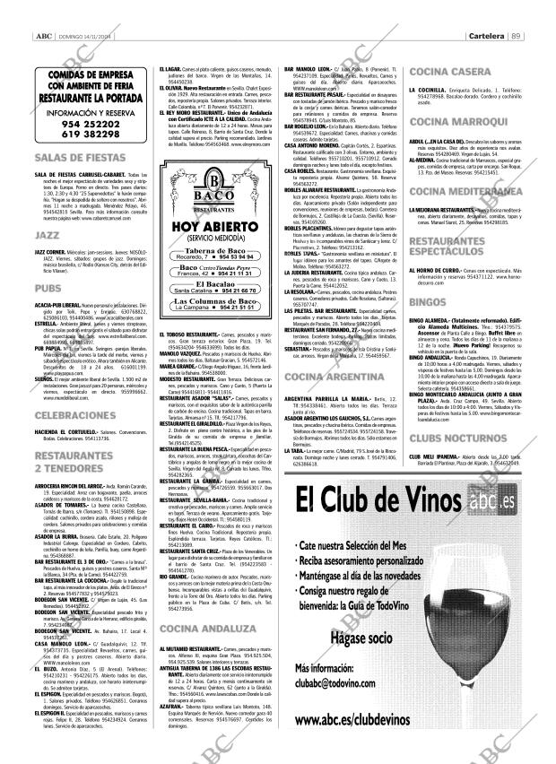 ABC SEVILLA 14-11-2004 página 89