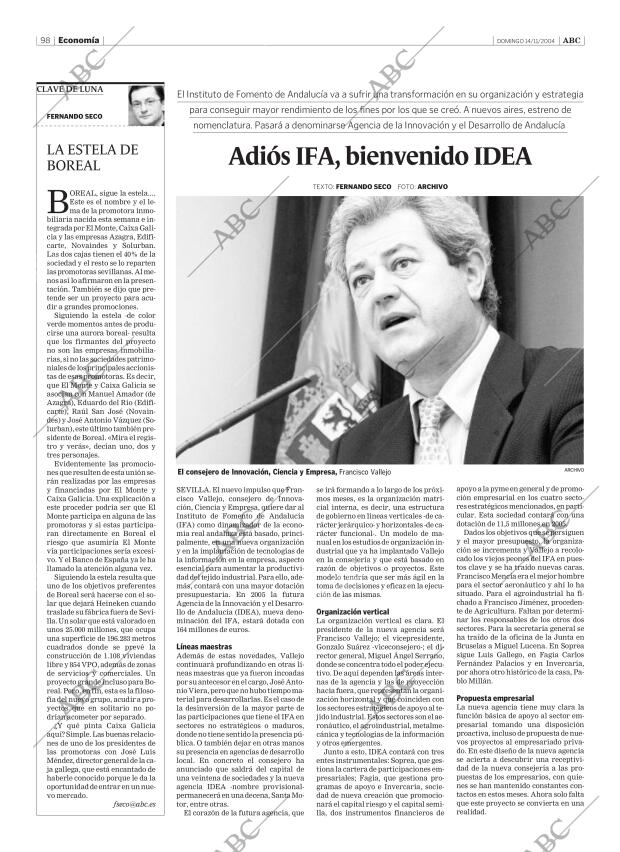 ABC SEVILLA 14-11-2004 página 98