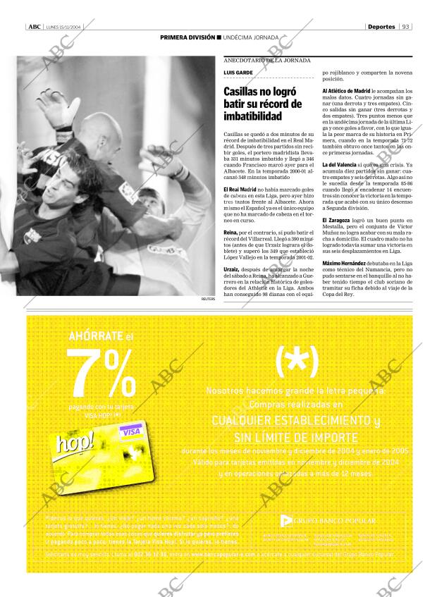 ABC MADRID 15-11-2004 página 93