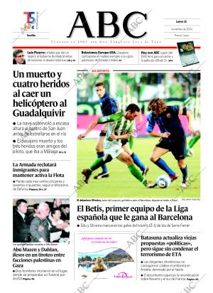 ABC SEVILLA 15-11-2004 página 1