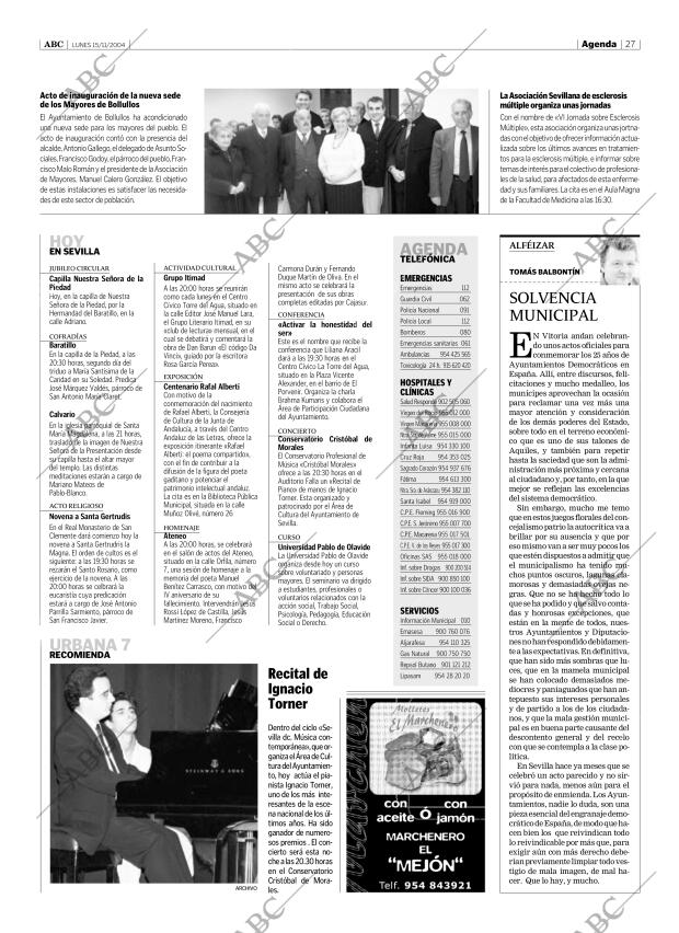 ABC SEVILLA 15-11-2004 página 27
