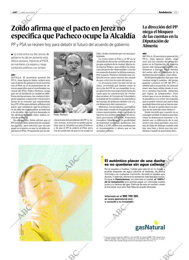 ABC SEVILLA 15-11-2004 página 33