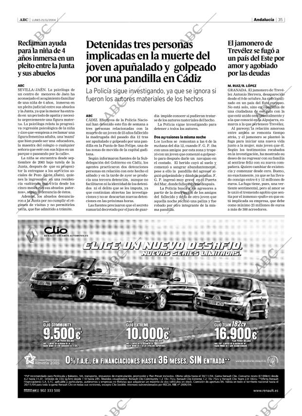 ABC SEVILLA 15-11-2004 página 35