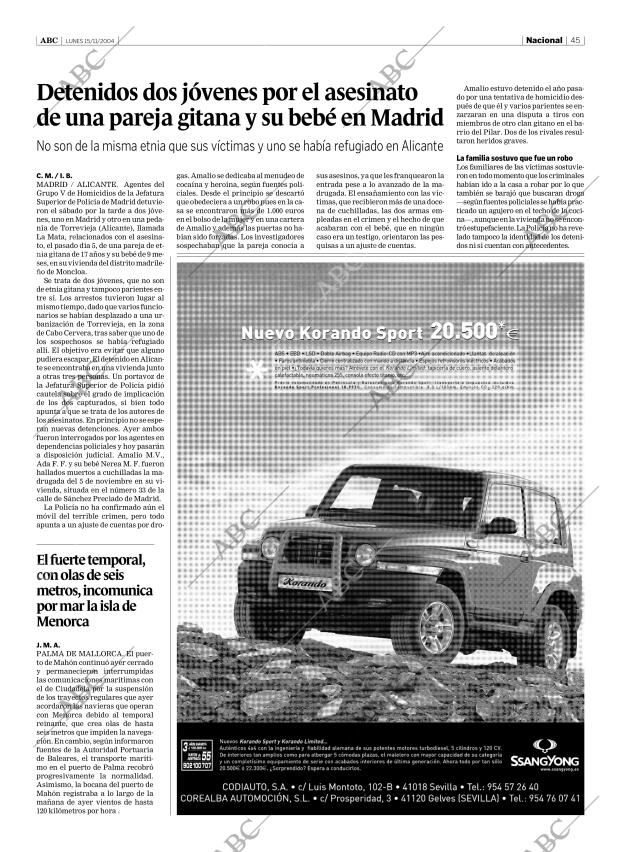 ABC SEVILLA 15-11-2004 página 45