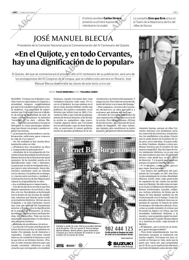 ABC SEVILLA 15-11-2004 página 61