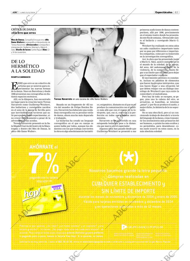ABC SEVILLA 15-11-2004 página 63