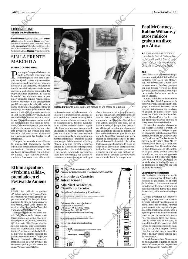 ABC SEVILLA 15-11-2004 página 65